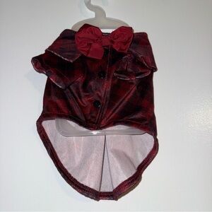 🆕 Jessica Simpson Plaid Dog Dress with Bow Size XS